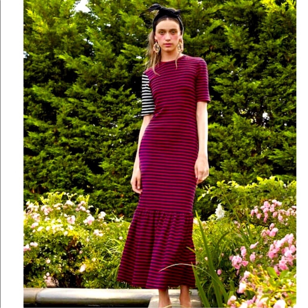 Cynthia Rowley Hang Ten Striped Maxi Dress